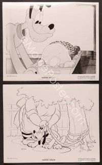 6f713 PANTRY PIRATE 3 8x10 stills '40 Disney, great cartoon images of wacky Pluto!