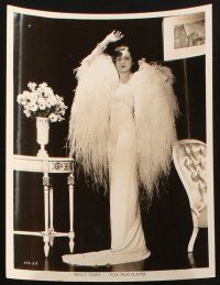 6f715 PEGGY FEARS 3 8x10 stills '30s with two great portraits in cool feathered gown!