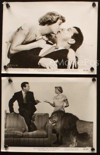 6f722 REFORMER & THE REDHEAD 3 8x10 stills '50 great images of June Allyson & Dick Powell + lion!