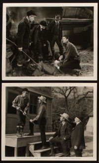 6f417 SPOILERS 7 8x10 stills '42 John Wayne, Randolph Scott, Harry Carey, great cowboy images!