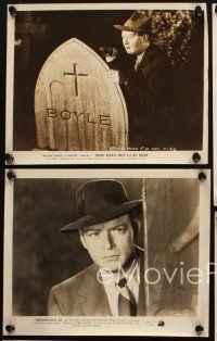 6f552 WILLIAM GARGAN 5 8x10 stills '50s great close images as detective & military officer + more!