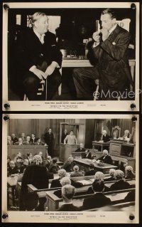 6f753 WITNESS FOR THE PROSECUTION 3 8x10 stills '58 Billy Wilder, Tyrone Power, Charles Laughton!