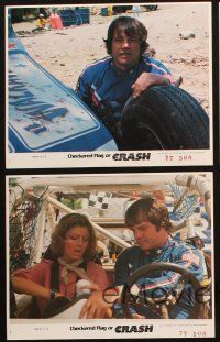 6f161 CHECKERED FLAG OR CRASH 4 8x10 mini LCs '77 Joe Don Baker, Susan Sarandon, off-road racing!