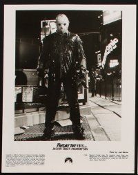 6f067 FRIDAY THE 13TH PART VIII presskit w/ 6 stills '89 Jason Takes Manhattan, cool horror images!