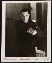 6f053 MARKED FOR DEATH presskit w/ 8 stills '90 tough guy Steven Seagal is a good cop in a bad mood!