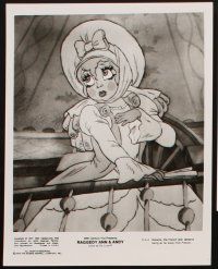 6f062 RAGGEDY ANN & ANDY presskit w/ 7 stills '77 A Musical Adventure, great cartoon images!