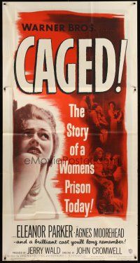 6h535 CAGED 3sh '50 Eleanor Parker is one of the women without men, except in their memories!