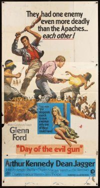 6h557 DAY OF THE EVIL GUN 3sh '68 Glenn Ford & Arthur Kennedy were each other's worst enemy!
