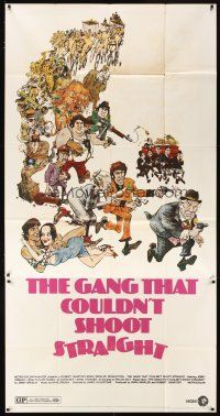 6h593 GANG THAT COULDN'T SHOOT STRAIGHT 3sh '71 Jerry Orbach, wacky gangster art by Mort Drucker!
