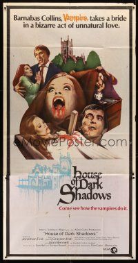 6h635 HOUSE OF DARK SHADOWS 3sh '70 how vampires do it, a bizarre act of unnatural lust!