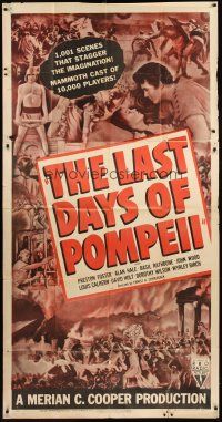 6h672 LAST DAYS OF POMPEII 3sh R49 Ernest Schoedsack's epic tale of volcanic eruption!