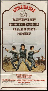 6h686 LITTLE BIG MAN int'l 3sh '71 Dustin Hoffman is the most neglected hero in history, Arthur Penn