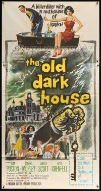 6h748 OLD DARK HOUSE 3sh '63 William Castle's killer-diller with a nuthouse of kooks!