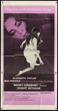 6h830 SECRET CEREMONY 3sh '68 Elizabeth Taylor, Mia Farrow, directed by Joseph Losey!