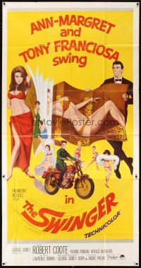 6h873 SWINGER 3sh '66 artwork of super sexy Ann-Margret & Tony Franciosa, they swing!