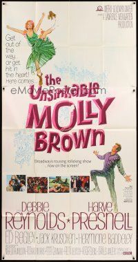 6h909 UNSINKABLE MOLLY BROWN 3sh '64 Debbie Reynolds, get out of the way or hit in the heart!