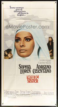 6h932 WHITE SISTER 3sh '72 sexy Sophia Loren, some women give themselves all there is to give!