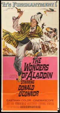 6h946 WONDERS OF ALADDIN 3sh '61 Mario Bava's Le Meraviglie di Aladino, art of Donald O'Connor!