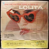 6h015 LOLITA 6sh '62 Stanley Kubrick, sexy Sue Lyon with heart sunglasses & lollipop!