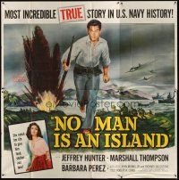 6h023 NO MAN IS AN ISLAND 6sh '62 U.S. Navy sailor Jeffrey Hunter fought in Guam by himself!