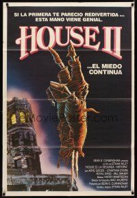 6h190 HOUSE II: THE SECOND STORY Argentinean '87 great horror art of severed hand!