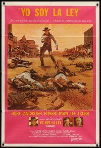 6h207 LAWMAN Argentinean '71 Burt Lancaster, Robert Ryan, Lee J. Cobb, directed by Michael Winner!