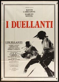6h336 DUELLISTS Italian 1p '77 Ridley Scott, Keith Carradine, Harvey Keitel, cool fencing image!