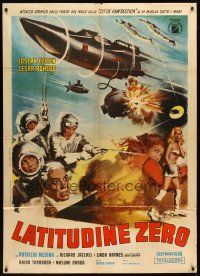6h387 LATITUDE ZERO Italian 1p R72 sci-fi art of the incredible world of tomorrow!