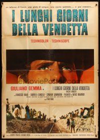 6h391 LONG DAYS OF VENGEANCE Italian 1p '67 c/u of Giuliano Gemma, spaghetti western!