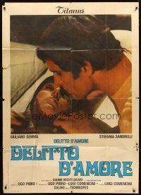 6h449 SOMEWHERE BEYOND LOVE Italian 1p '76 romantic c/u of Giuliano Gemma & Stefania Sandrelli!
