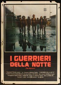 6h479 WARRIORS Italian 1p '79 Walter Hill, different image of the armies of the night!
