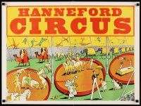 6j225 HANNEFORD CIRCUS circus poster '60s greatest circus talent, art of acts in 3 rings!