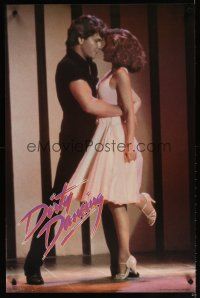 6j713 DIRTY DANCING 23x35 commercial poster '87 image of Patrick Swayze & Jennifer Grey dancing!