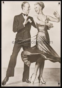 6j418 FRED ASTAIRE/GINGER ROGERS German commercial poster '80s great full-length image dancing!