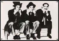 6j437 MARX BROTHERS commercial poster '70s great image of three brothers!