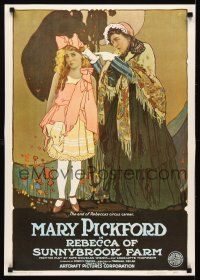 6j763 REBECCA OF SUNNYBROOK FARM commercial poster '70s art of pretty Mary Pickford!