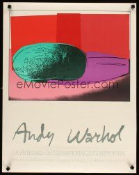 6j020 ANDY WARHOL LEV/STEINER 22x28 art exhibition '90s Space Fruit collection!