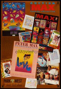 6j306 PETER MAX TOURING COLLECTION 24x36 art exhibition '94 cool image of artist's work!