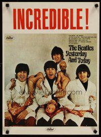 6j260 BEATLES 17x23 commercial poster '70s Yesterday and Today, The Butcher Cover!