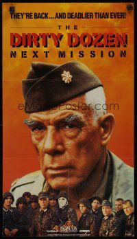 6j516 DIRTY DOZEN: NEXT MISSION TV video poster R88 great close-up of Lee Marvin!
