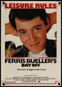 6j618 FERRIS BUELLER'S DAY OFF special 17x24 '86 Matthew Broderick in John Hughes teen classic!