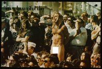 6j277 IT'S A BEAUTIFUL DAY 19x28 music poster '69 wacky image of people & naked hippie!