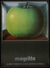 6j303 MAGRITTE 21x30 French art exhibition '80s art of huge green apple!