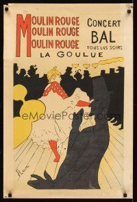 6j352 HENRI DE TOULOUSE-LAUTREC French 20x30 art print '40s Moulin Rouge Concert Bal!