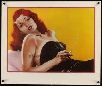 6j357 RITA HAYWORTH 25x30 art print '90s art of sexy actress from her role in Gilda!
