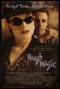 6j663 ROUGH MAGIC mini poster '97 Russell Crowe & sexy Bridget Fonda!