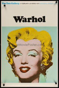 6j003 TATE GALLERY WARHOL glossy paper style English art exhibition '71 Andy art of Marilyn Monroe!