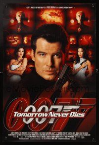 6j680 TOMORROW NEVER DIES mini poster '97 Pierce Brosnan as James Bond 007, Yeoh, Teri Hatcher!