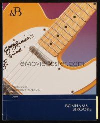 6p323 BONHAMS & BROOKS 04/11/01 auction catalog '01 music posters & entertainment memorabilia!