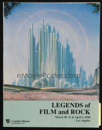 6p341 CAMDEN HOUSE 03/30/90 auction catalog '90 Legends of Film & Rock, great color images!
